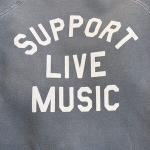 Support Live Music Charcoal Sweatshirt